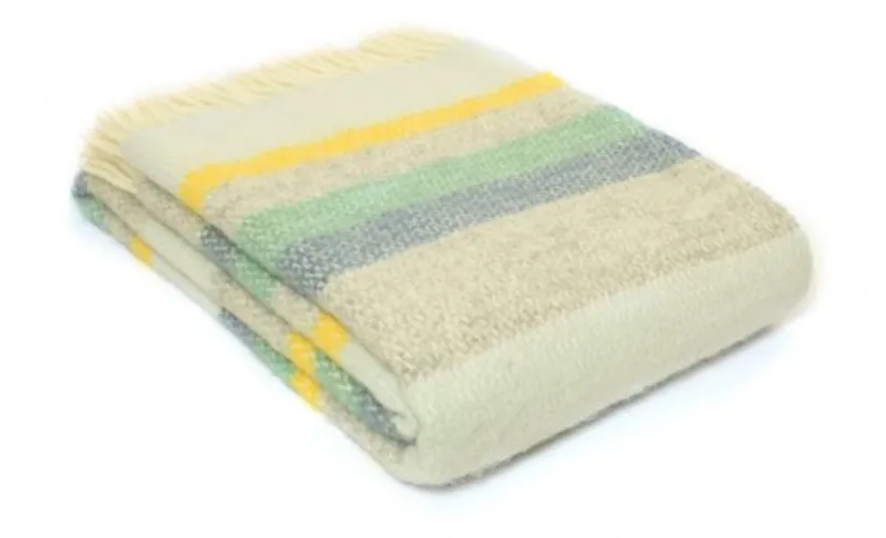 Tweedmill Illusion Stripe Throw in Horizon 